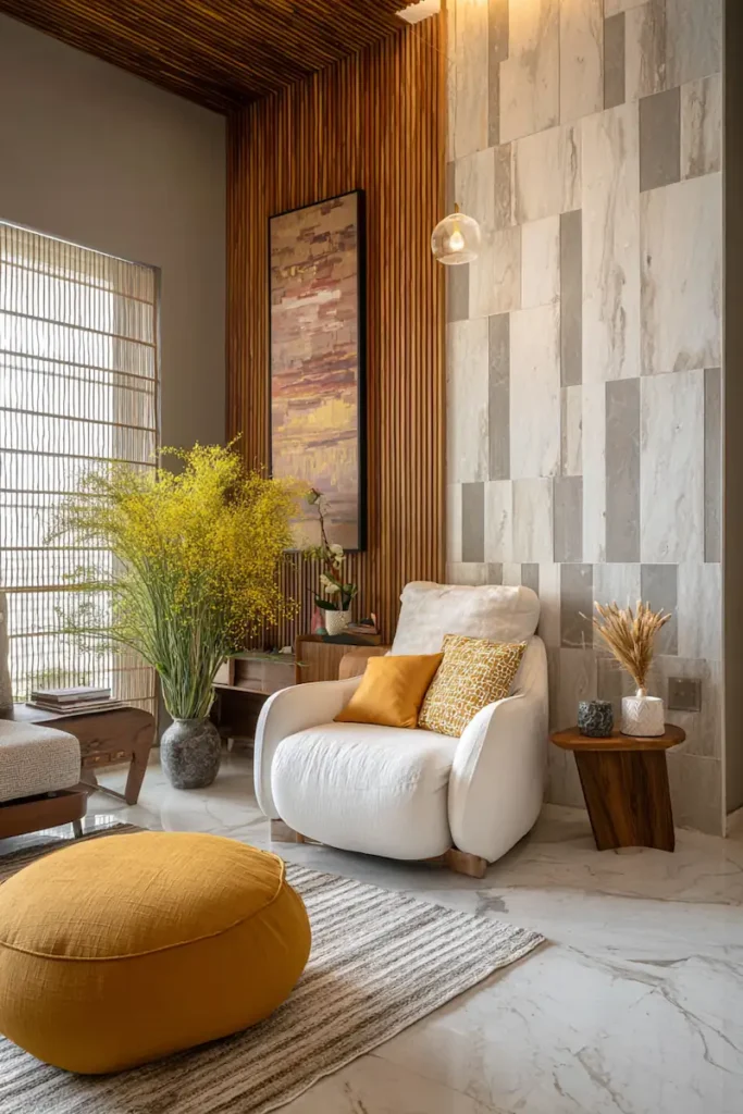 A personal interior wall design expressing mood and emotion rather than decorative trends.