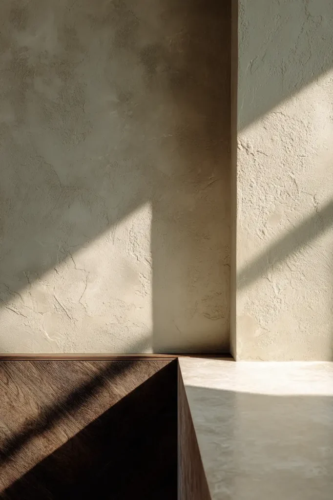 A simple yet refined minimalist wall art composition that feels rich through texture and light.