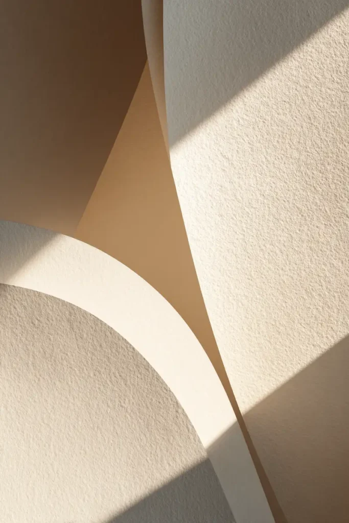 Abstract minimalist wall art using line and negative space to create a calm visual rhythm.