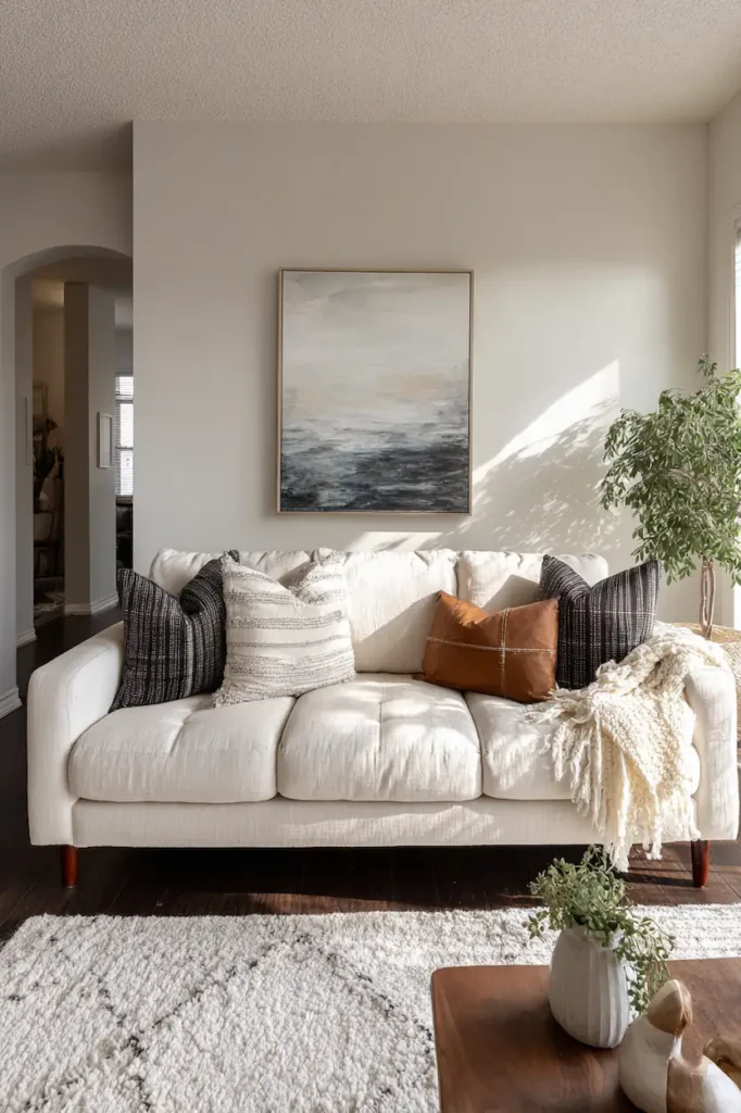 16x20 printable wall art creating a bold focal point on a large wall