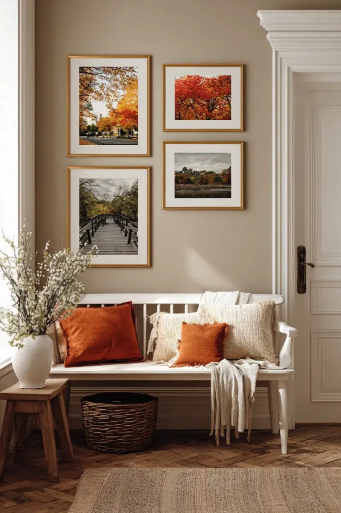 A3 printable wall art adding balanced visual weight to modern interior wall