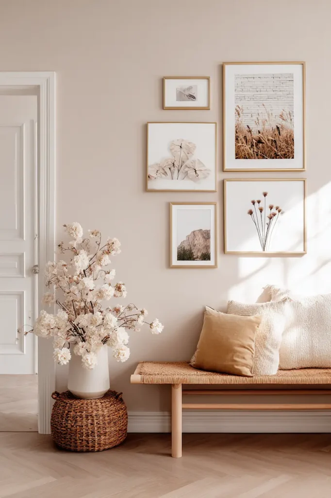 Custom printable wall art displayed in a calm interior, creating a personal and meaningful focal point.